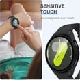 thumbnail image 6 of HOMEYA Case for Samsung Galaxy Watch 7 44mm,360°Protective Hard PC Bumper with Tempered Glass Screen Protector for Galaxy Watch 7 44mm,Clear, 6 of 9