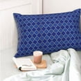 thumbnail image 4 of Fotbe Blue Lantern Shapes Funda de Almohada Decorativa Estilo Occidental, Lujo en Algodón, Fundas para Almohadas King, Cojín Estampado para Decoración del Hogar-20"x30", 4 of 6