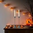 thumbnail image 4 of Candelabro geométrico moderno de hierro, centro de mesa con soporte para velas de hierro, expositor de mesa para comedor, candelabro decorativo grande, decoración para bodas, fiestas, marco, 4 of 9