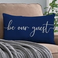 thumbnail image 4 of Farmhouse Throw Pillow Cover 12x20 Inch Be Our Guest Pillow Cover Beige Cozy Relax Decorations Lumbar Decorative Pillow Case for Home Guest Room Bedroom Essentials Couch Sofa Bed Decor, 4 of 6