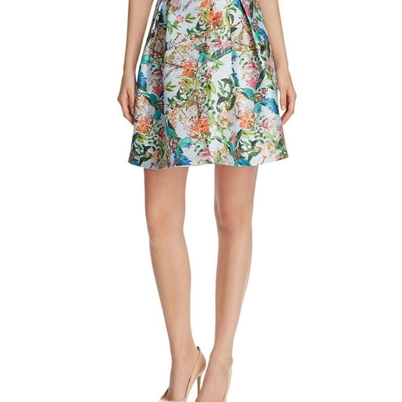 Finity Womens Floral A-line Skirt, Multicoloured, 14