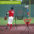 thumbnail image 3 of Primegos Baseball Net Strike Zone Target Adjustable Simple Installation Softball Baseball Pitching Target Practice Training Equipment, 3 of 8