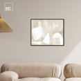 thumbnail image 3 of Cream And Ivory Modern Earth Tone Abstracts Canvas Wall Art by Art Remedy, Black Floater Frame, 24"x20", 3 of 7