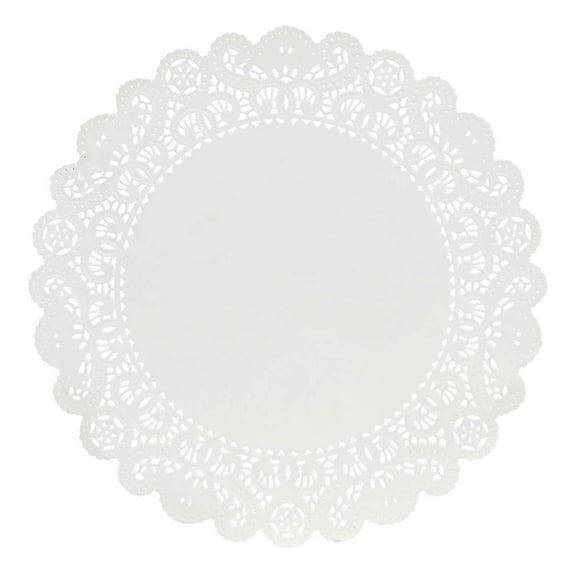 Hygloss Products Round Paper Doilies - Decorative, White Lace Doilies - Disposable - Food Grade Safe - 12 Inches - 36 Pack