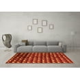 thumbnail image 3 of Ahgly Company Indoor Rectangle Abstract Orange Modern Area Rugs, 2' x 4', 3 of 4