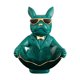 thumbnail image 2 of Figura de bulldog elegante para guardar snacks, dulces y chocolates. Plato decorativo ideal para regalo. Verde, 2 of 9