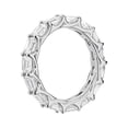 thumbnail image 5 of 2.00 Ct Emerald Cut Natural Diamond Stylish Eternity Band for Anniversary Solid 950 Platinum Size 4, 5 of 7