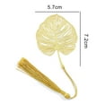 thumbnail image 5 of Eoperou Plant Vein Bookmark with Exquisite Tassel Hollow Design Classical Metal Leaf Page Marker Teacher Student Gift, 5 of 8