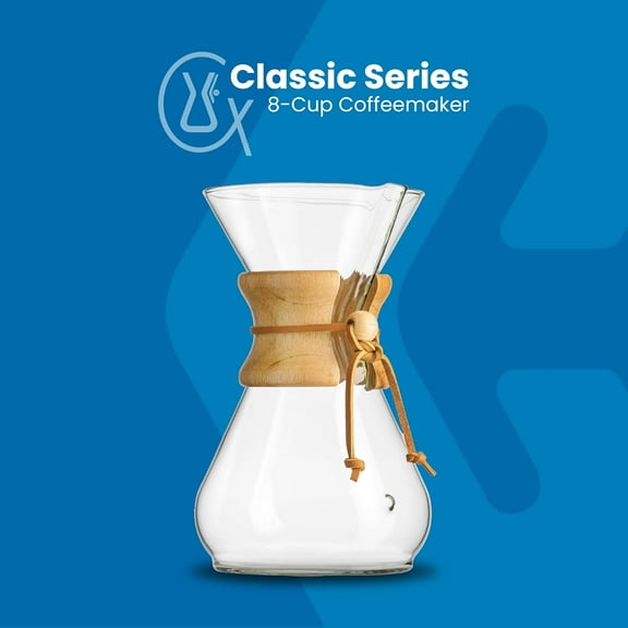 CHEMEX ®   8-Cup Pour-Over Glass Coffee Maker