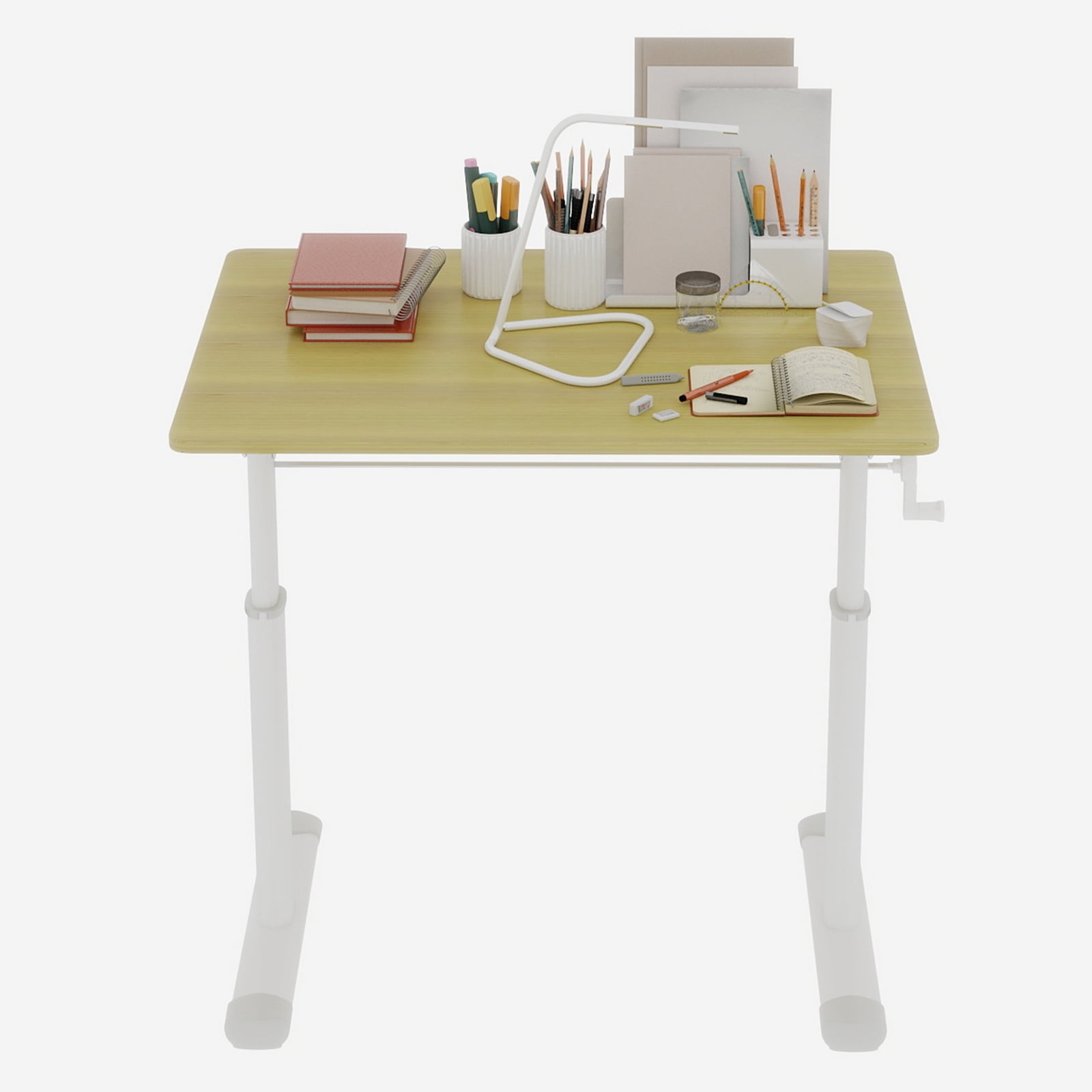 Adjustable Study Desk for Children and Adults, Height-Adjustable, Multifunctional Home Office Desk, Compact Design, 60x80cm