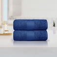 thumbnail image 6 of Dewall Maisons Navy Blue 2-Piece Bath Sheet Set - 100% Cotton, Extra Large 35" x 70" Towels - Soft, Luxurious, Absorbent For An Elevated Bath Experience, 6 of 9