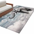 thumbnail image 2 of 4x6 Washable Area Rug, Elephants Non-Slip Rectangle Rug for Living Room Office, Fantasy Indoor Accent Floor Mat for Home Decor, 2 of 9