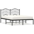 thumbnail image 4 of Pemberly Row Powder-Coated Steel Full/Double Bed Frame in Black, 4 of 10
