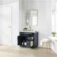 thumbnail image 4 of Gavino 36" Wood Vanity in Royal Blue with Composite Stone Top and Mirror, 4 of 12