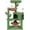 39.4'' Green, variant on Multi-Functional Cat Tree Tower, Big Cat Condo with Scratching Board, Rotating Toy & Deep Hammock, Luxury Perch Kitty Furniture for Indoor Cats (Grey)