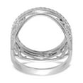 thumbnail image 6 of Solid 14k White Gold 1 / 10AE Diamond-Cut Coin Ring Band Size 5.5, 6 of 8