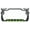 Black/lime green, variant on Hibiscus Flower Design Palm Tree Heavy Duty Metal License Plate Frame Auto License Plate Frame/Car Accessories (Black/Turquoise)