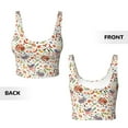 thumbnail image 3 of Sikiie BBQ Party1 Print Strappy Sports Bra for Women Padded Push Up Sports Bra Athletic Running Sports Bra Workout Bra Yoga Bra, 3 of 5