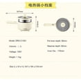 thumbnail image 5 of Bear Electric Cooking Pot with Steamer, 1.2L Stainless Steel Ramen Cooker, 2 in 1 Shabu Shabu Hot Pot, Multifunctional Cooker with Overheating Protection for Stew, Noodles-Beige, 5 of 7