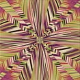thumbnail image 1 of Ahgly Company Tapis d'Intérieur Lavable en Machine Carré Transitionnel Or Métallique, 5 Pieds Carré, 1 of 7