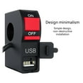 thumbnail image 6 of Milue Universal Scootor Headlight Switch Handlebar On Off Button with USB Car Charger, 6 of 8