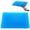 2 Mini Size Blue Gel, variant on Gel Seat Cushion for Long Sitting - Extra Thick ＆ Soft ＆ Large Gel Cushion, Pressure Relief Cushion for Office Chair, Egg Cushions for Wheelchair, Gel Pad for Car