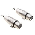 thumbnail image 3 of 2Pcs Mini 3.5mm a XLR Conector de adaptador de micrófono de para micrófono estéreo Baoblaze aux a xlr hembra, 3 of 7