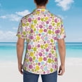 thumbnail image 6 of Haiem Easter Egg Printed Hawaiian Shirt for Men - Men’s Casual Beach Summer Shirts - Stretch Fabric with Modern Fit-X-Large, 6 of 9