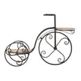 thumbnail image 6 of DecMode 25" x 10" x 19" 2 Tier Brown Metal Bike Plantstand, 6 of 9
