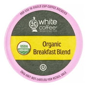 White Coffee Medium Roast Serve Serve Cups, Breakfast Blend, 10 Ct