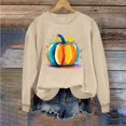 thumbnail image 5 of Warop Halloween Sweatshirts for Women Halloween Pumpkin Graphic Casual Cute Pullover Tops Long Sleeve Crewneck Fall Outfits, 5 of 6