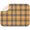 Orange and Black, variant on Green and Black Checkered Pattern 1 Pack Kitchen Dish Drying Mat, Ultra Absorbent Microfiber Dish Drainer Mat, 16"x18"