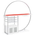 thumbnail image 5 of Risley 2-door Circular LED Wine Cabinet White High Gloss, 5 of 20