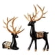 thumbnail image 3 of 2 estatuas de reno de estilo europeo, regalo, adorno de escultura de Animal, resina coleccionable creativa para mesa, restaurante, sala de estar, , Fernando Estatua de escultura de ciervo, 3 of 8