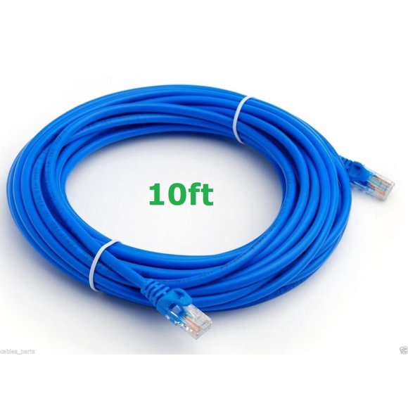 CAT5 CAT5 RJ45 Ethernet LAN Network Patch Cable For PS XBox Internet Router Blue