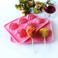 thumbnail image 6 of Rose Silicone Mold,Rose Flower Lollipop Molds,Rose Silicone Chocolate Candy Molds,Cake Pops Mold Sucker Mold for Jelly Soap Hard Candy Mothers Day Cake Cupcake Decorations, 6 of 8