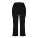 thumbnail image 2 of TaTaai Women Summer High Waist Solid Color Slim Yoga Capri Leggings Stretchy Material Ladies Workout Exercise Weekend Outdoor Wear Non-See-Through No Fading Soft Stylish Pants Gift, 2 of 7
