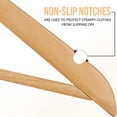 thumbnail image 4 of Utopia Home Perchas de madera premium, paquete de 30 – Perchas duraderas y delgadas – Perchas para trajes con gancho giratorio de 360 ​​grados – Perchas de madera con ranuras para los hombros (color n, 4 of 5