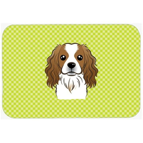 Checkerboard Design with Dog Mouse Pad, Hot Pad or Trivet
