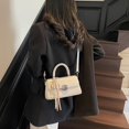 thumbnail image 3 of Bolso de hombro informal de moda de mano de estilo coreano, nuevo bolso de mensajero sencillo de primavera 2025, bolso cuadrado pequeño de alta gama, 3 of 5