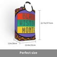 thumbnail image 3 of DouZhe 50L Rectangular Laundry Basket, Black History Month Banner Prints Waterproof Foldable Laundry Hamper with Aluminum Handles, 3 of 6