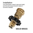 thumbnail image 3 of Eigraketly Convertidor de adaptador de tanque de propano Universal, accesorios de cobre para estufa, conectores de manguera de válvula de tanque Artesanía, 3 of 6