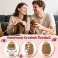 thumbnail image 4 of Balón de fútbol hecho a mano a ganchillo «To My Love», regalo de San Valentín, 4 of 8