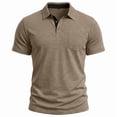 thumbnail image 5 of Men's Polo Shirts Short Sleeve Casual Summer Golf Shirts Classic Collared Shirt with Pocket 3XL, 5 of 5