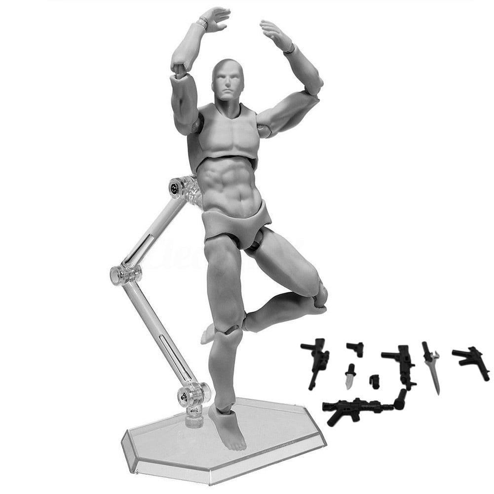 Figure In Box SHF Body-Kun DX Body-Chan DX Action PVC Figure Grey Luxury Ver 