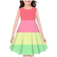 thumbnail image 2 of LOVZFMLL Robe Sans Manches Imprimée pour Fille Robe de Princesse à la Mode et Mignonne Robe Respirante Douce et Confortable, 2 of 3