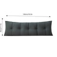 thumbnail image 2 of Bed Rest Reading Pillow with Lumbar Support - Large Rectangular Headboard Bolster for Sitting Up in Bed, Dorm Room Backrest Cushion for Twin Bed, Daybed, and Sofa Use, 2 of 8