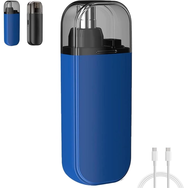Recortador de Vello Nasal Portátil Xinyu 2 en 1 Eléctrico USB Resistente al Agua Azul