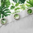 thumbnail image 4 of Manfei Plam Mostera Pattern Blackout Curtains Set of 2 (52x84 Each),Tropical Botanical Plant Window Curtains,Green Beige Curtains and Drapes For Kids,Microfiber Bedroom Decor, 4 of 6