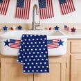 thumbnail image 7 of FEOLGEHLY Patriotic Kitchen Towels 4th of July Independence Day Fireworks Stars Red White Blue Dish Towels, 18x28 inch Seasonal Summer Memorial Day Decoration Hand Towels, 7 of 7